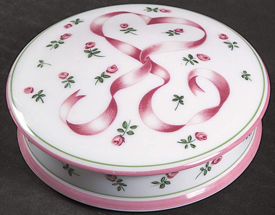 Romantique Pink Round Box & Lid by Ceralene-1