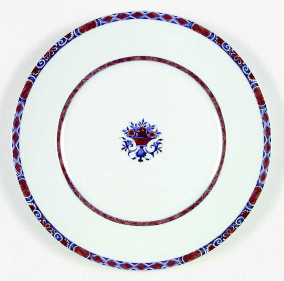 Rouen White Dinner Plate by Ceralene-1
