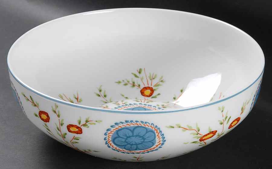 Sarabande 9" Salad Serving Bowl by Ceralene-1
