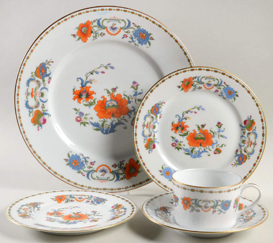 Vieux Chine (White) 40 Piece Estate Set by Ceralene-1