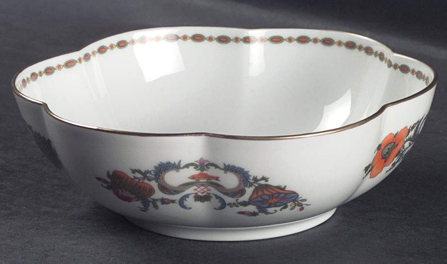 Vieux Chine (White) 6" Melon Bowl by Ceralene-1
