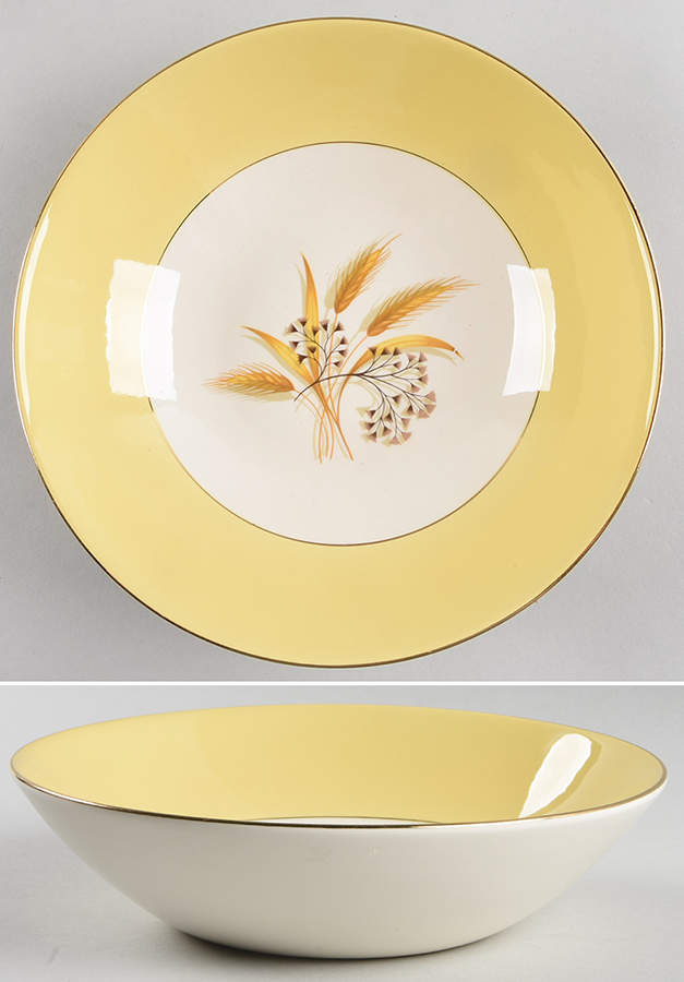 Autumn Gold 8" Round Vegetable Bowl by Century Service-1