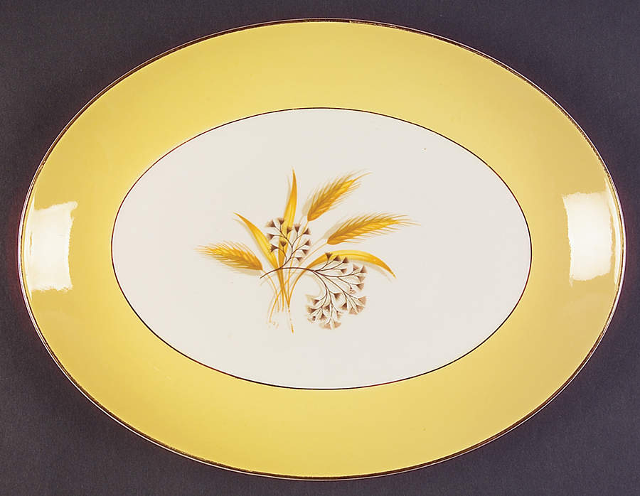Autumn Gold 11" Oval Serving Platter by Century Service-1