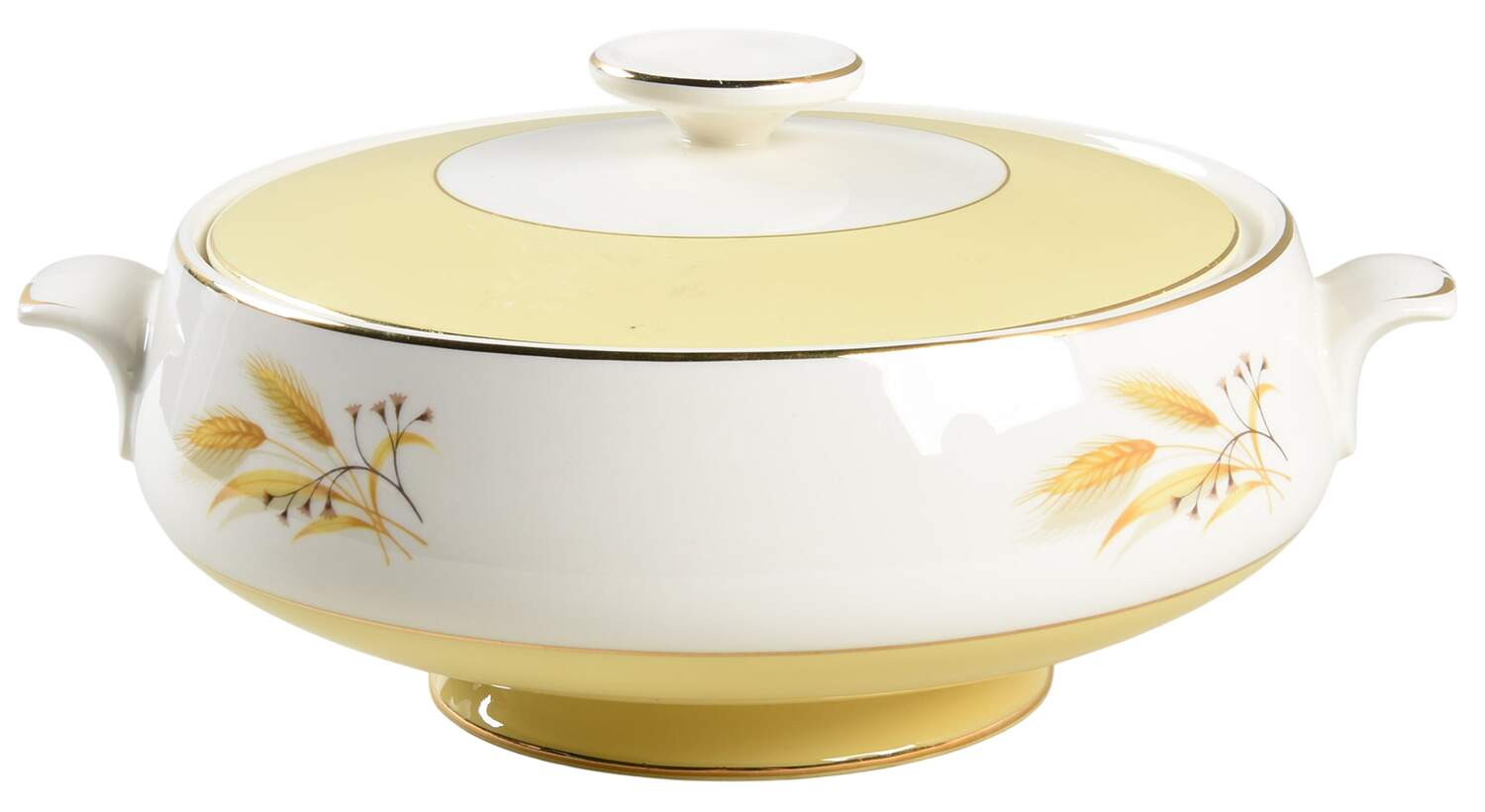 Autumn Gold Round Covered Vegetable by Century Service-1