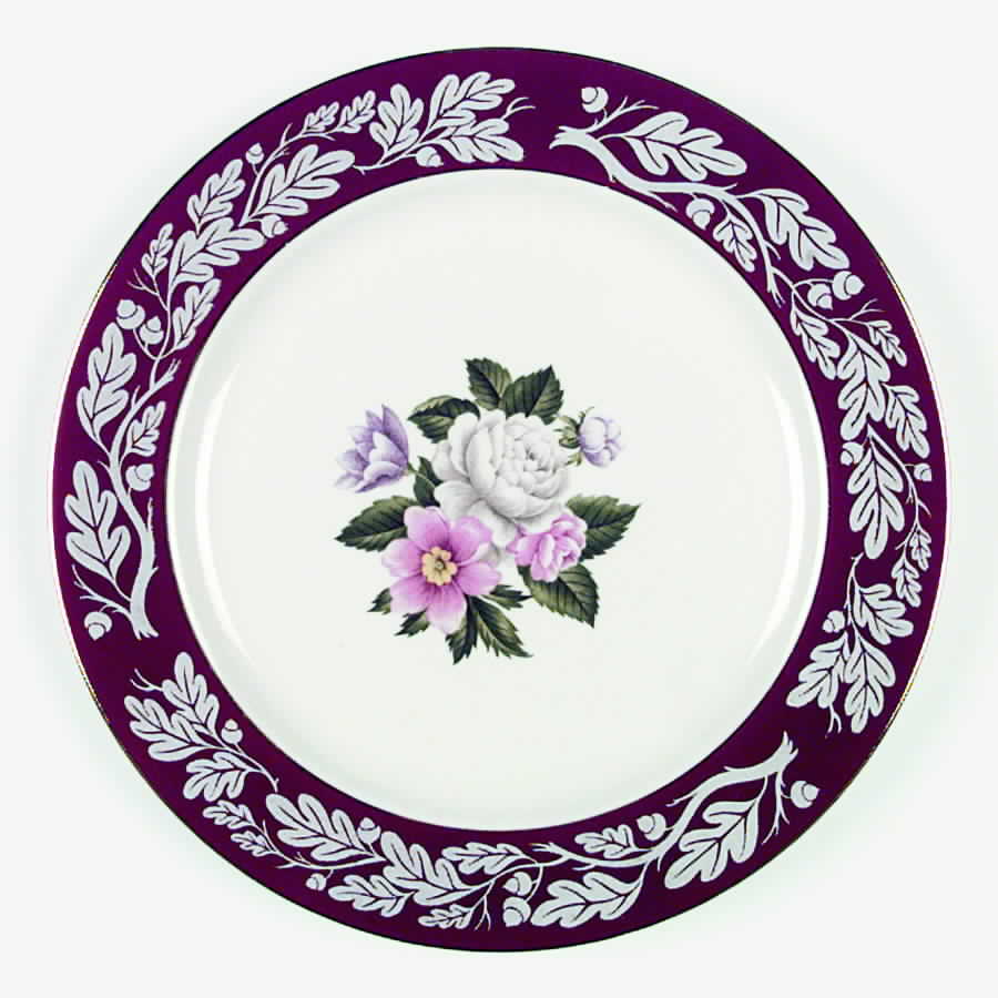 Regal Red (Floral Center) Dinner Plate by Century Service-1