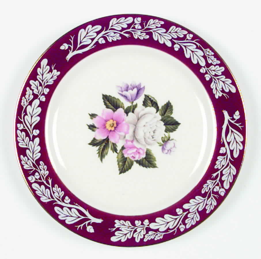 Regal Red (Floral Center) Salad Plate by Century Service-1