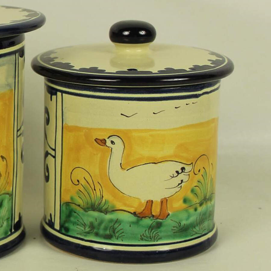 Oca Metal Sugar Canister & Lid by Corso de'Fiori-1