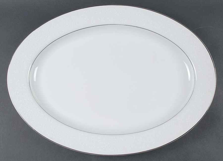 Queen's Lace 16" Oval Serving Platter by Chadds Ford-1