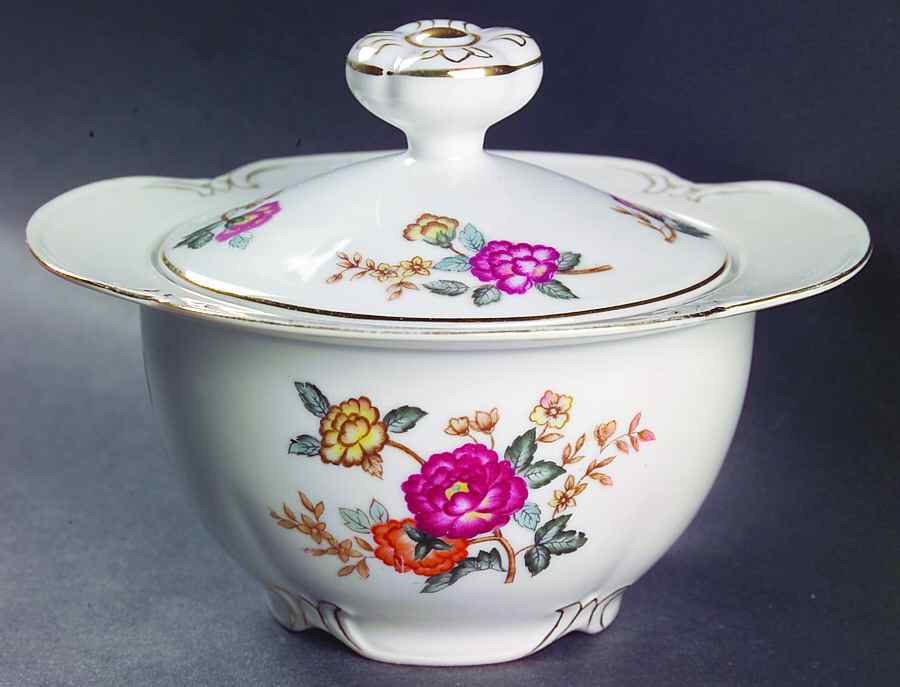Mayfair Sugar Bowl & Lid by Charm Crest-1