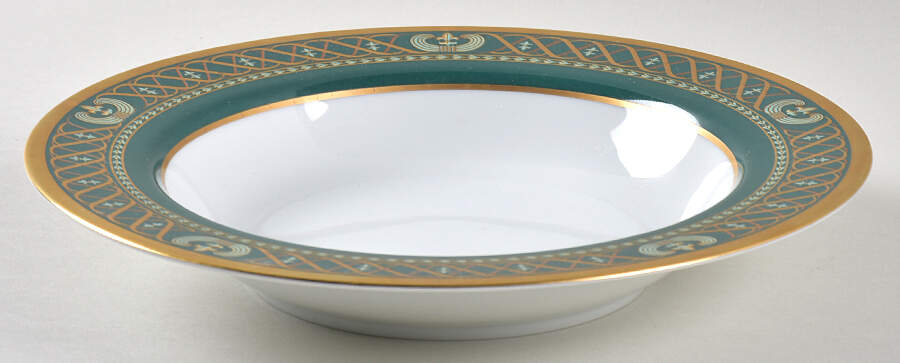 Ambassadoir Vert Large Rim Soup Bowl by Christian Dior-1
