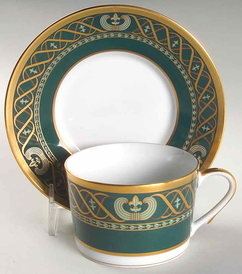 Ambassadoir Vert Flat Cup & Saucer Set by Christian Dior-1