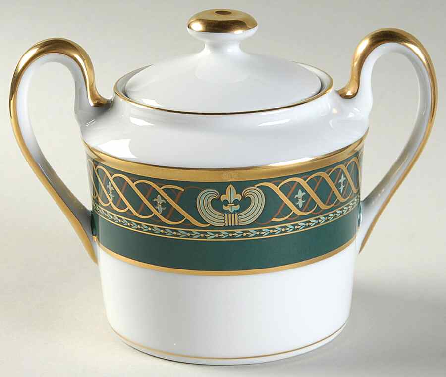 Ambassadoir Vert Sugar Bowl & Lid by Christian Dior-1