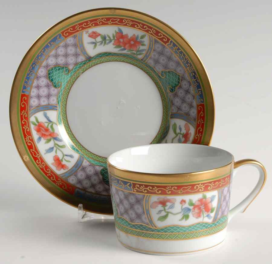 Byzantium Flat Cup & Saucer Set by Christian Dior-1