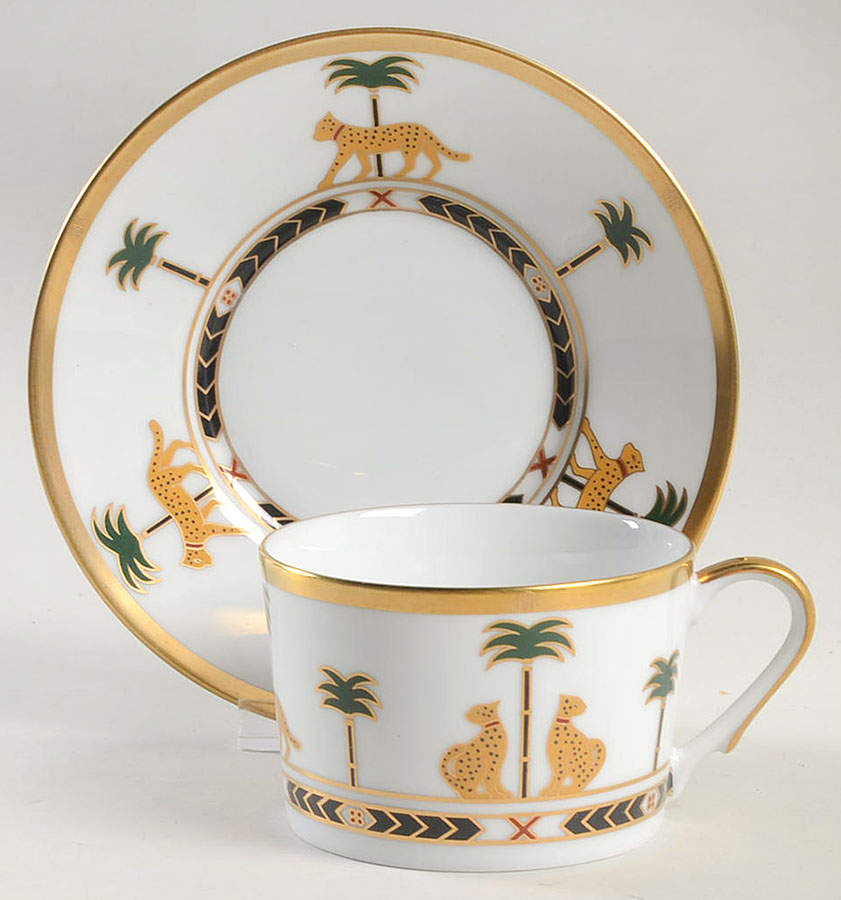 Casablanca Flat Cup & Saucer Set by Christian Dior-1
