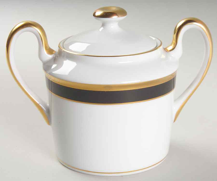 Dior Monogram Black Sugar Bowl & Lid by Christian Dior-1