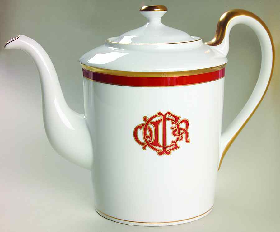 Dior Monogram Red Coffee Pot & Lid by Christian Dior-1