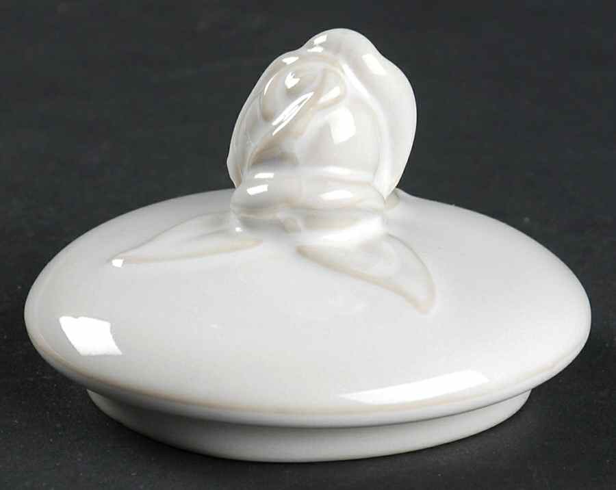 French Country Rose Oyster White Lid for Sugar Bowl by Christian Dior-1