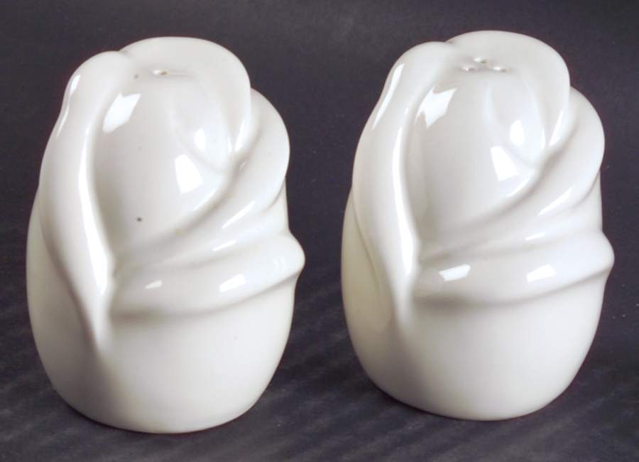 French Country Rose Oyster White Salt & Pepper Set by Christian Dior-1