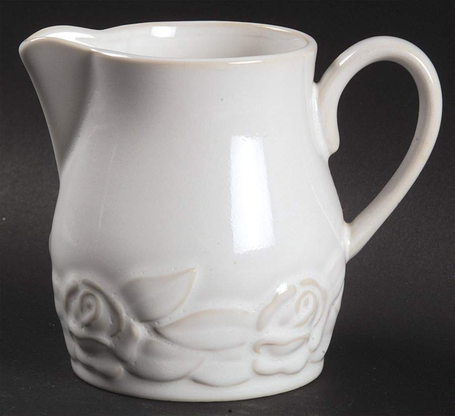 French Country Rose Oyster White Creamer by Christian Dior-1
