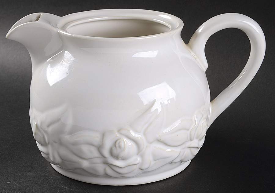 French Country Rose Oyster White Teapot No Lid by Christian Dior-1