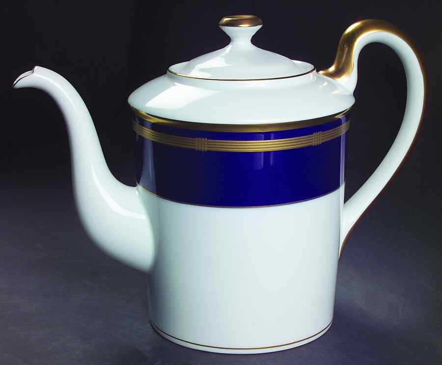 Gaudron Lapis Blue Coffee Pot & Lid by Christian Dior-1