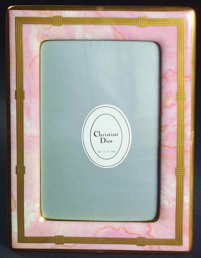 Gaudron Marbre Rose 6" Picture Frame by Christian Dior-1