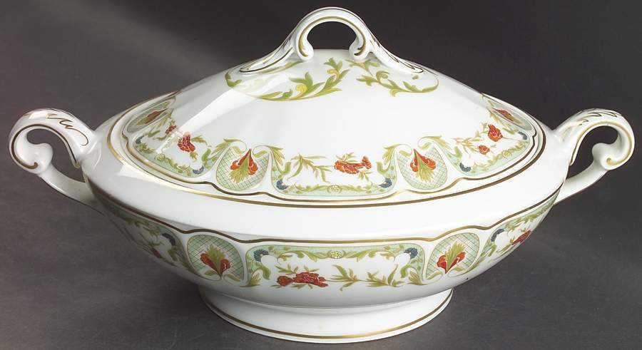 Chantoung Oval Tureen & Lid by Charles Field Haviland-1