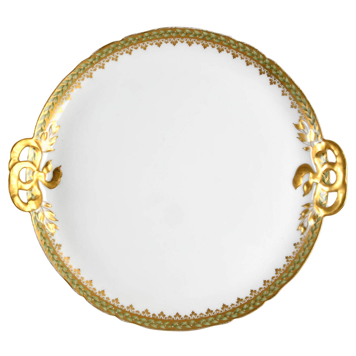 Empire Wreath Handled Cake Plate by Charles Field Haviland-1