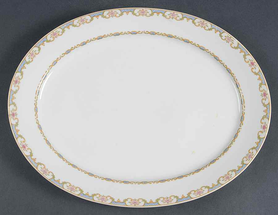 Head 123A 13" Oval Serving Platter by Charles Field Haviland-1