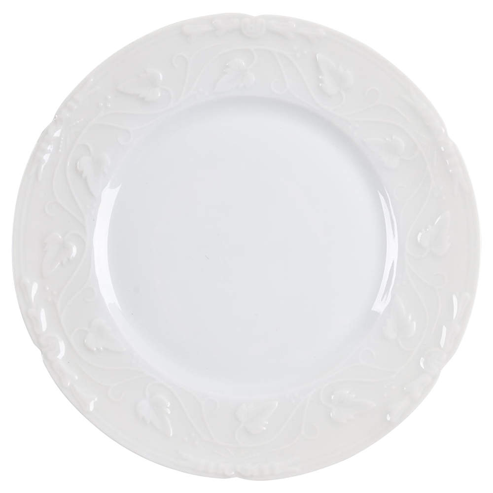 Imperatrice All White Bread & Butter Plate by Charles Field Haviland-1