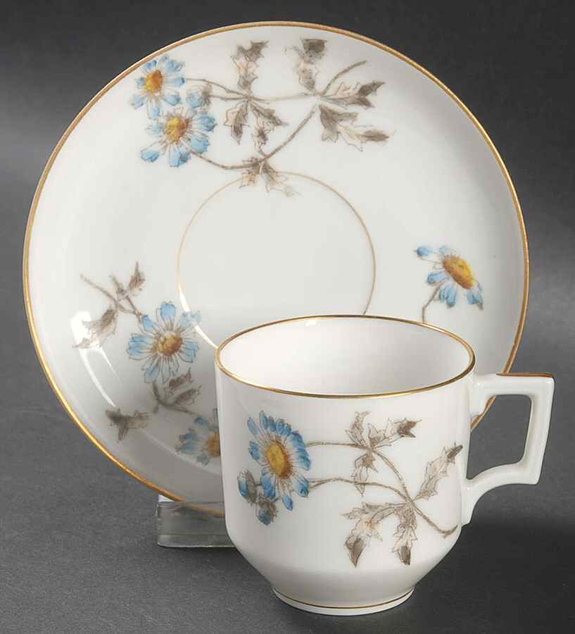 Schleiger 1311 Flat Demitasse Cup & Saucer Set by Charles Field Haviland-1