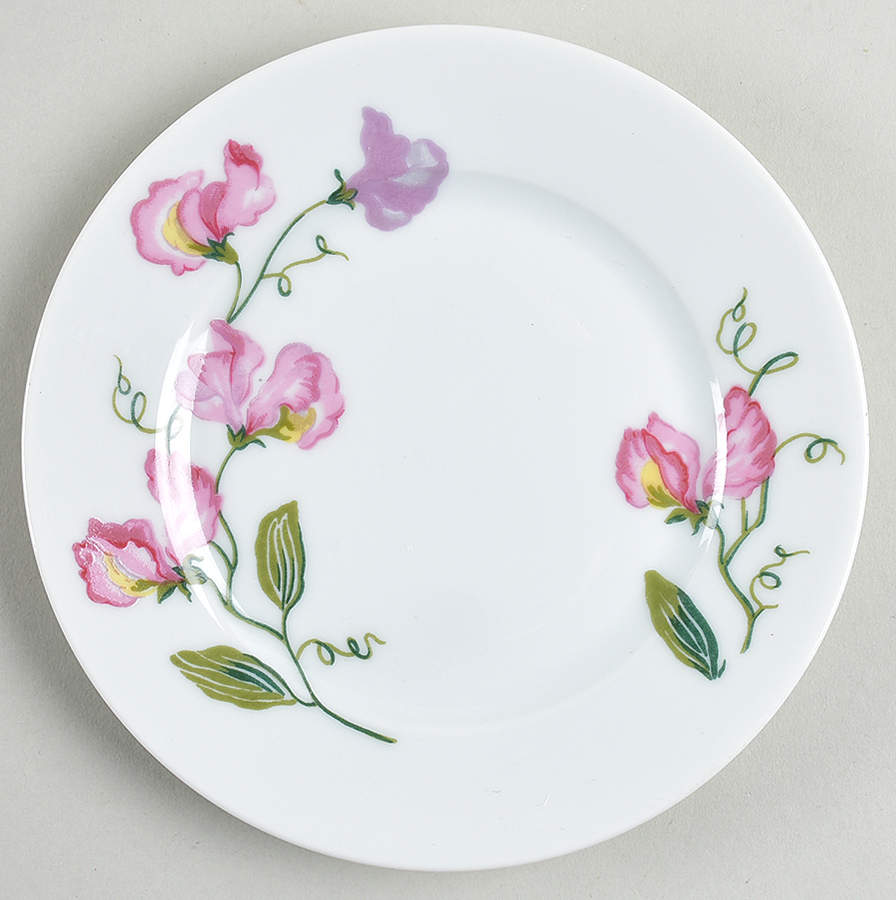 Sweet Peas Bread & Butter Plate by Charles Field Haviland-1