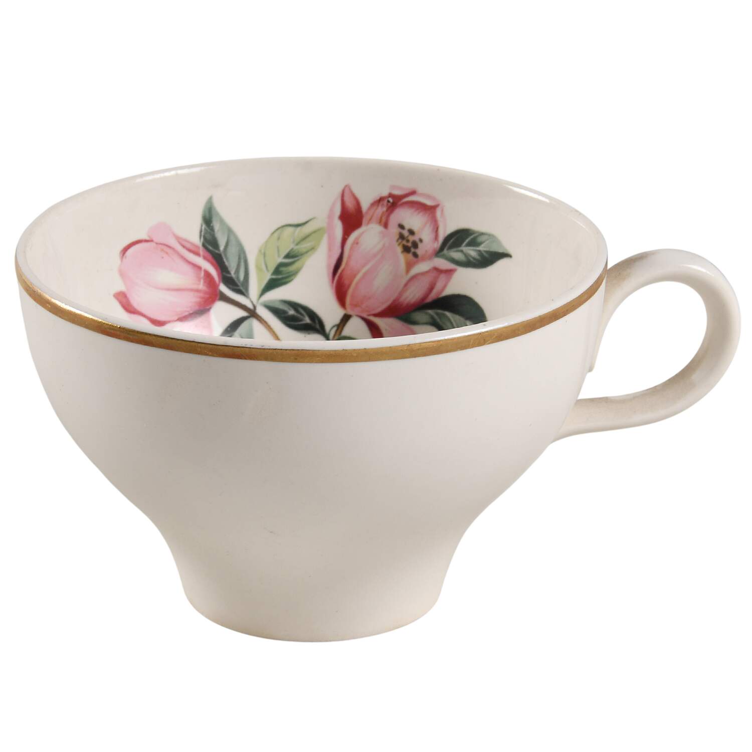 Pink Magnolia Flat Cup by Charm House-1