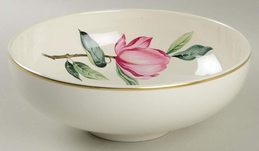 Pink Magnolia 7" Round Vegetable Bowl by Charm House-1