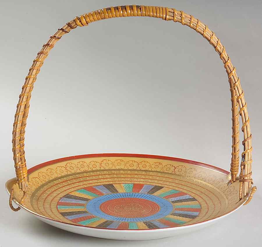 Thousand Faces Handled Cake Plate by Chikaramachi (Japan)-1