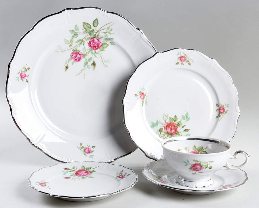 Rose 5 Piece Place Setting by Chalfonte-1