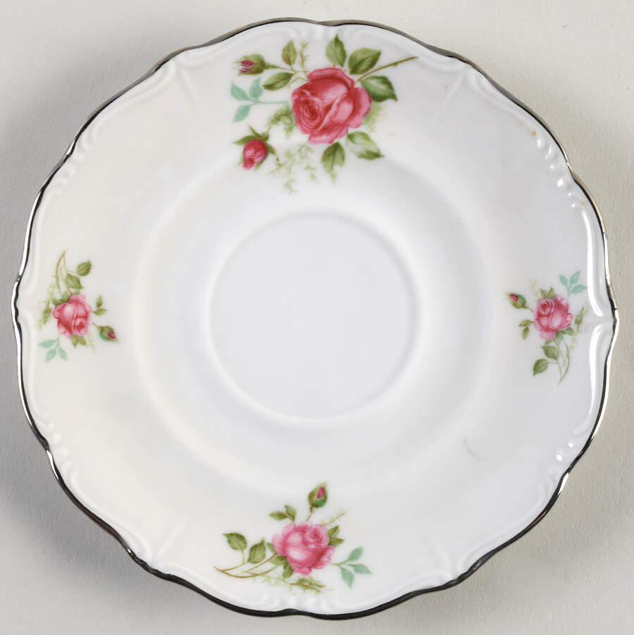 Rose Saucer for Cream Soup Bowl by Chalfonte-1