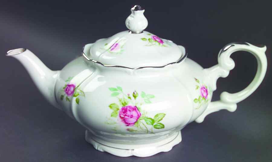 Rose Teapot & Lid by Chalfonte-1