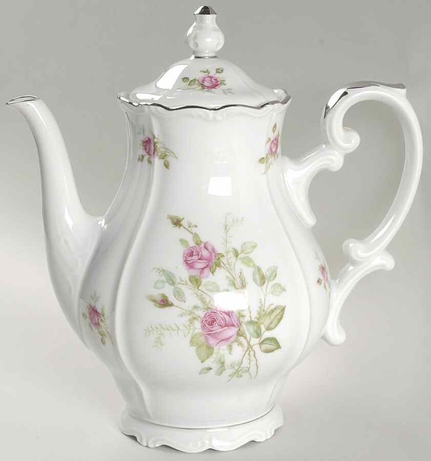 Rose Coffee Pot & Lid by Chalfonte-1