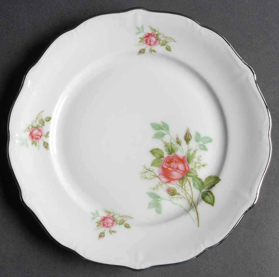 Rose Salad Plate by Chalfonte-1