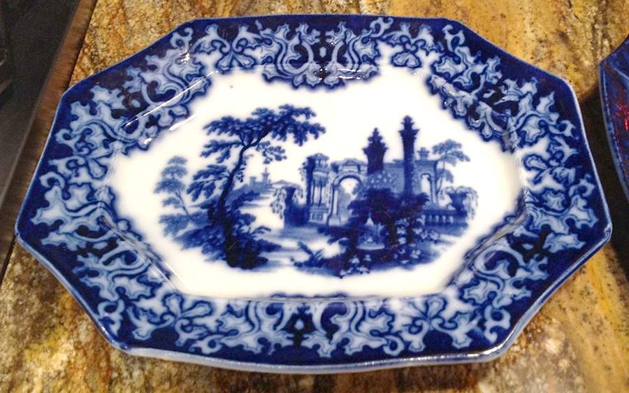 Athens 12" Oval Serving Platter by Charles Meigh & Sons-1