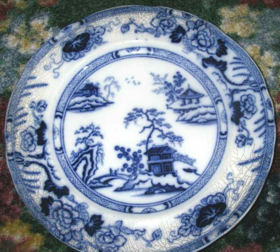 Hong Kong Dinner Plate by Charles Meigh & Sons-1