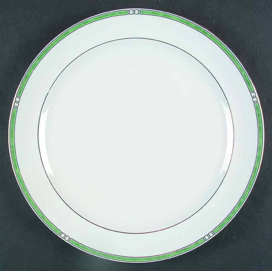 Alliance Green 12" Chop Plate (Round Platter) by Christofle-1