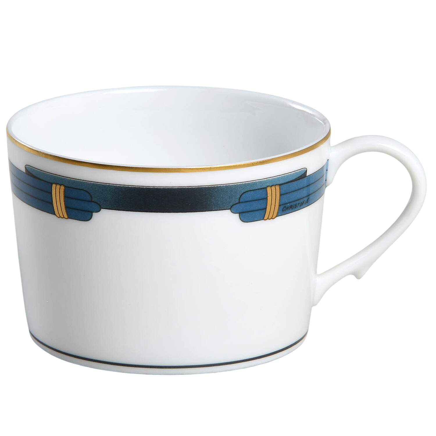 Iriana Bleu Flat Cup by Christofle-1