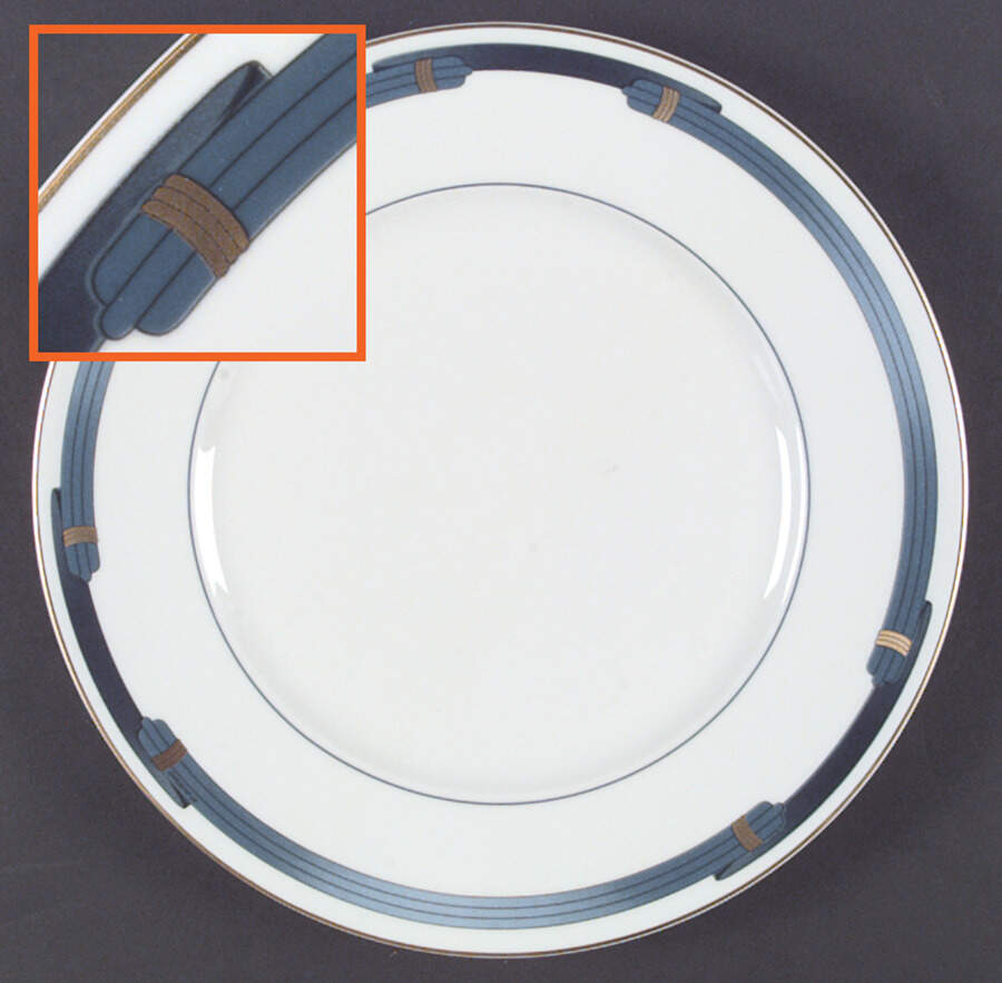 Iriana Bleu Dinner Plate by Christofle-1