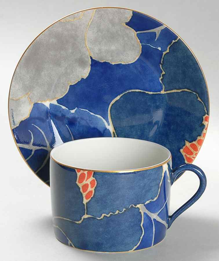Orientalys Flat Cup & Saucer Set by Christofle-1