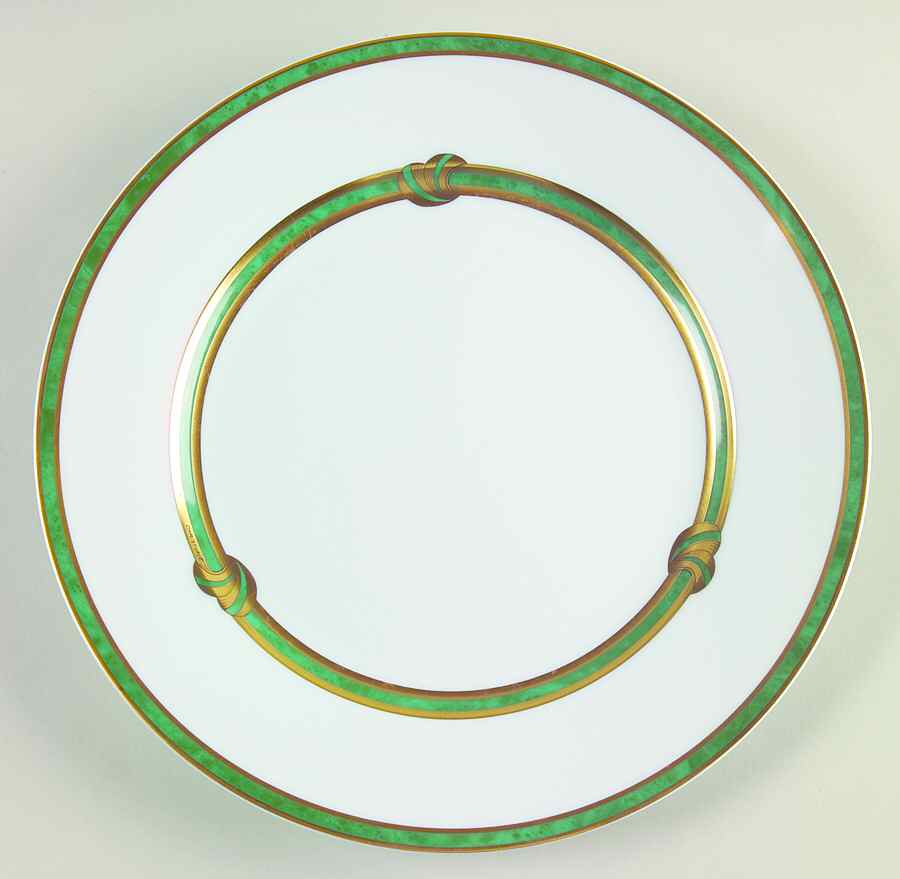 Ruban Vert Large Dinner Plate by Christofle-1