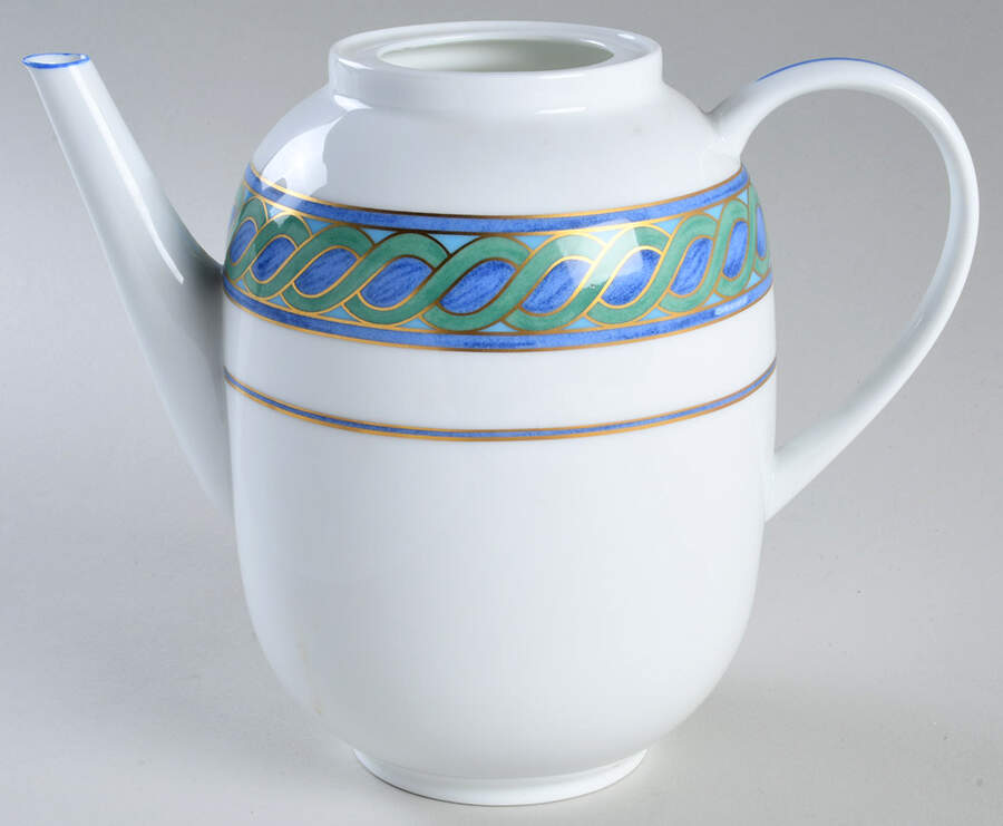 Torsade Bleu Coffee Pot No Lid by Christofle-1