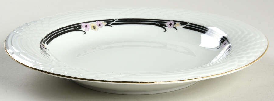 Alexandrite Rim Soup Bowl by China Pearl-1