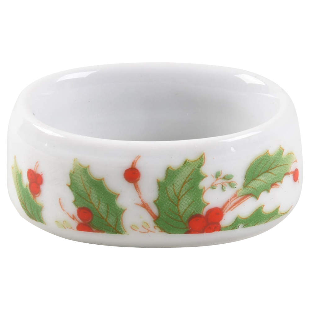 Noel (Brown Lettering Backstamp) Napkin Ring by China Pearl-1